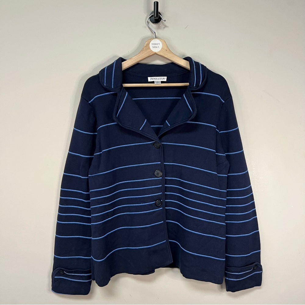 Pendleton Striped Cardigan